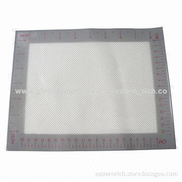 Silicone Baking Mat with Fiberglass Inside, 24.5x19.5cm